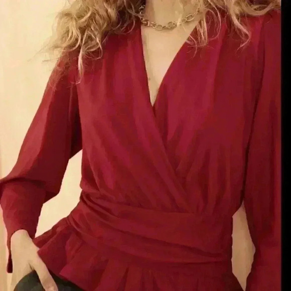 Banana Republic Petite Wrap Top - Picture 3 of 9